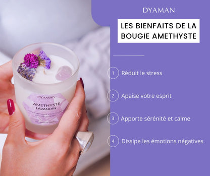 Bougie Détente - Améthyste Lavandin